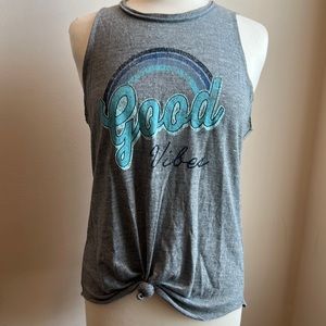 CHASER Graphic GOOD VIBES Sleeveless Tee Tank
